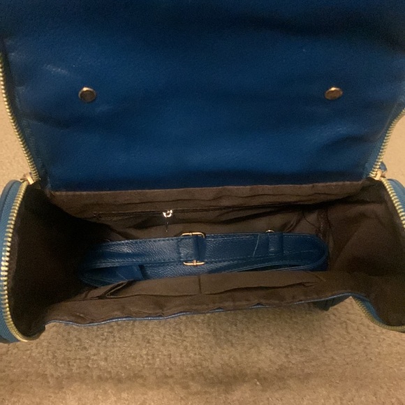 Matte Royal Blue Handbag - Picture 8 of 9